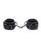 Indlæs billede i gallerifremviser, Sportsheets Velvet Noir Handcuffs - Black
