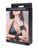 Indlæs billede i gallerifremviser, Sportsheets Velvet Noir Handcuffs - Black
