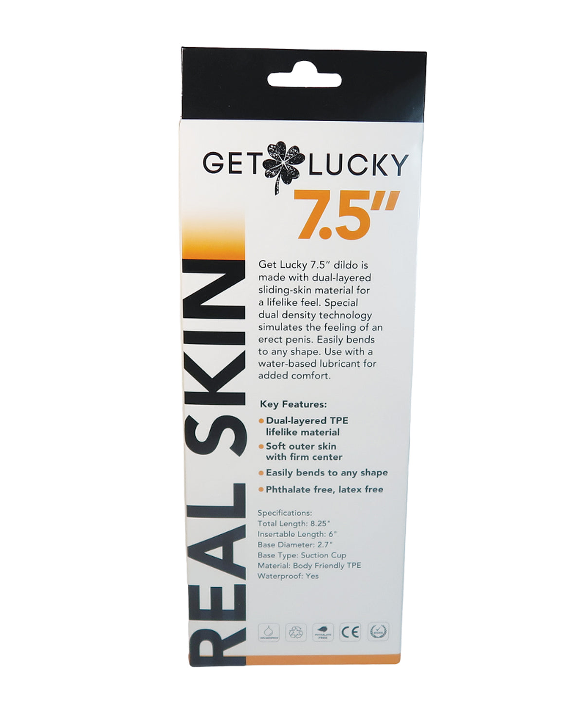 Get Lucky 7.5" Série Peau Réelle - Chair