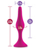 Cargue la imagen en el visor de la galería, Blush Luxe Beginner Anal Plug Small Pink For Safe Gentle Backdoor Play
