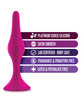 Cargue la imagen en el visor de la galería, Blush Luxe Beginner Anal Plug Small Pink For Safe Gentle Backdoor Play

