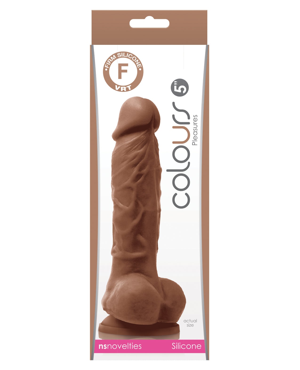 Colours Pleasures 5" Dildo mit Saugnapf - Braun