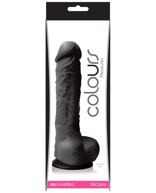 Colours Pleasures 5" Dildo mit Saugnapf - Schwarz