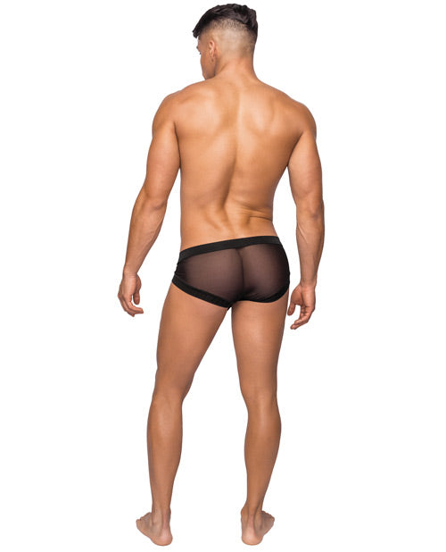 Hoser Stretch Mesh Micro Mini Short Black Large For Men