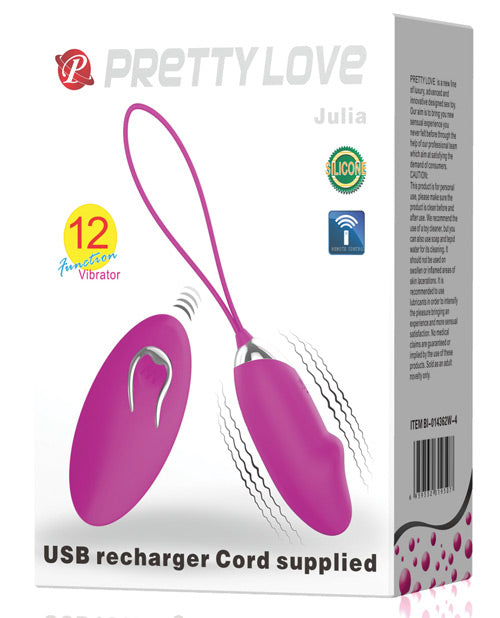 Pretty Love Julia Ei-Vibrator - Fuchsia