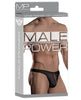 Cargue la imagen en el visor de la galería, Tanga con cremallera Male Power negro L/XL
