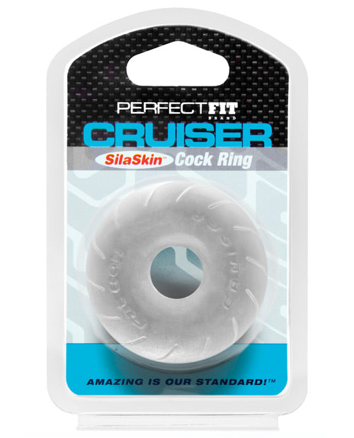 Perfect Fit SilaSkin Cruiser Ring - Uigennemsigtig Hvid