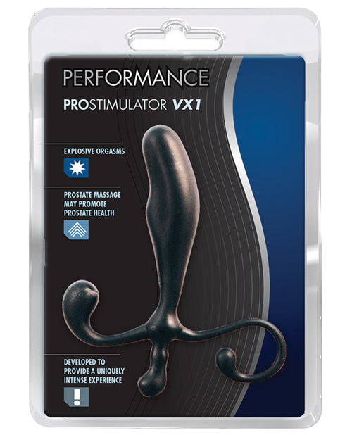 Load image into Gallery viewer, Blush Performance Polymer Prostate Massager Black Hands Free
