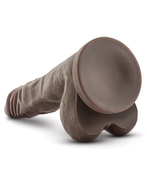 Blush Dr Skin Stud Muffin Realistic Dildo With Suction Cup Chocolate