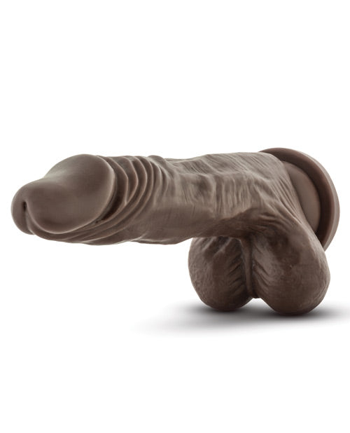 Blush Dr Skin Stud Muffin Realistic Dildo With Suction Cup Chocolate