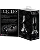 Carica l'immagine nel visualizzatore Galleria, Icicles No. 77 Hand Blown Glass Rose Butt Plug - Black
