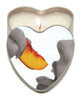 Load image into Gallery viewer, Earthly Body Suntouched Hemp Edible Candle - 4.7 oz Heart Tin Peach
