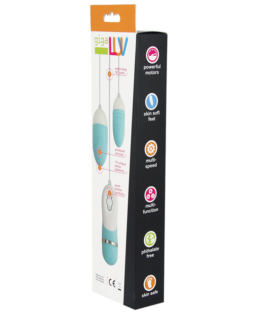 GigaLuv Dubbele Vibra Kogels - 10 Functies Tiffany Blauw