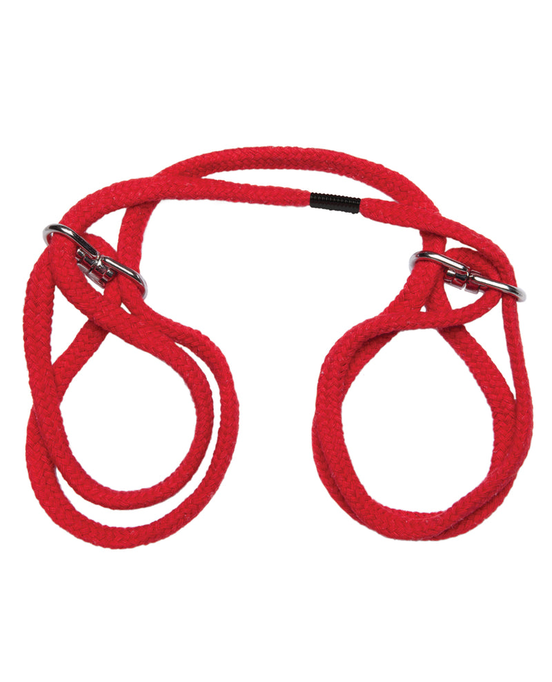 Load image into Gallery viewer, Japanese Style Bondage Wrist or Ankle Cotton Rope - Red
