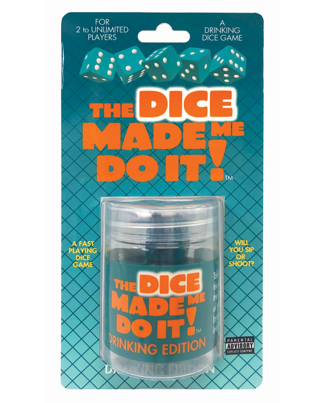 The Dice Made Me Do It Drinking Edition Adult Party Game
