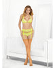 Cargue la imagen en el visor de la galería, Neons Halter Bra, Gartini &amp; Hose Neon Lime MD

