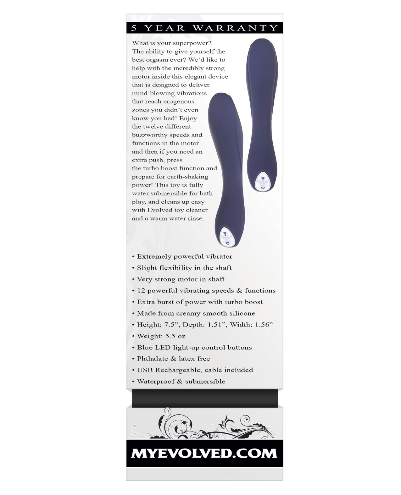 Evolved Coming Strong Vibrator - Blue - Article product