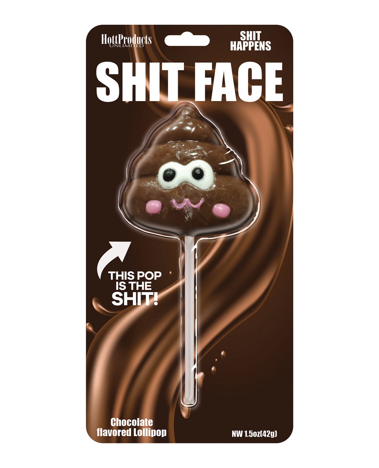 Shit Face chokladsmakande bajsklubba