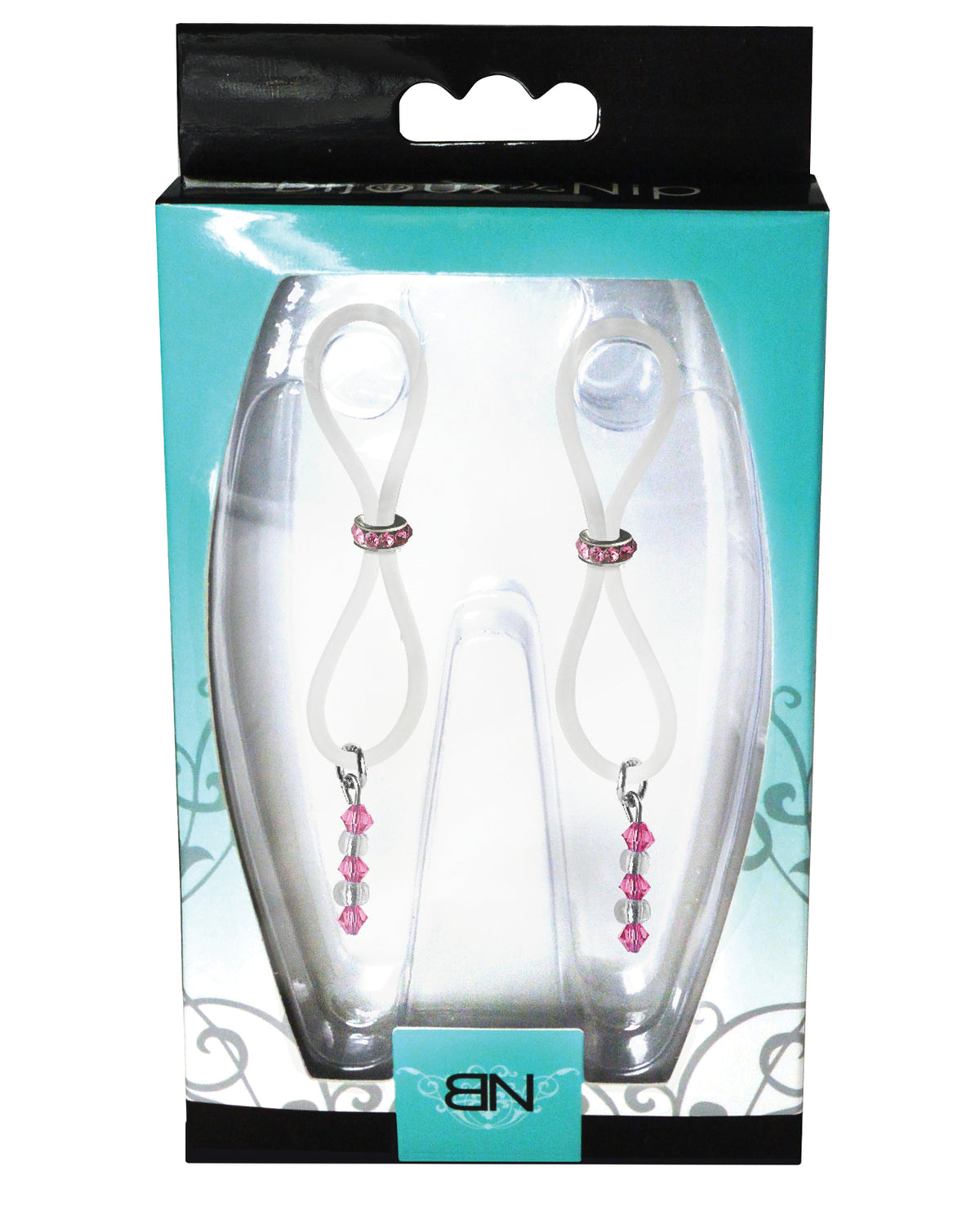 Bijoux de Nip Tepel Halos Roze Edelsteen Schuif - Roze/Doorzichtig