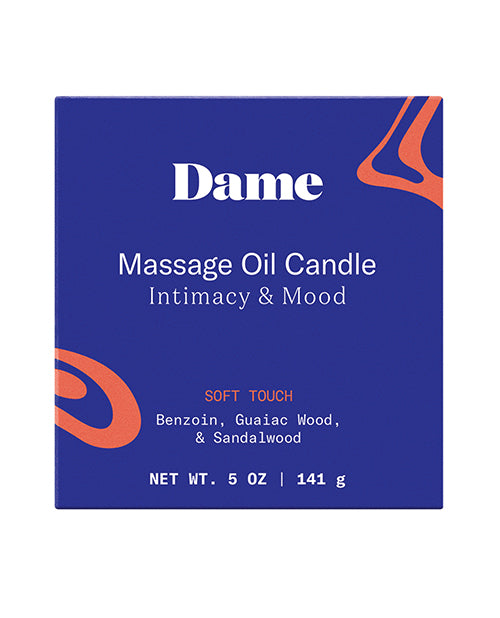 Dame Massage Oil Candle Soft Touch Kava Kava Infusion