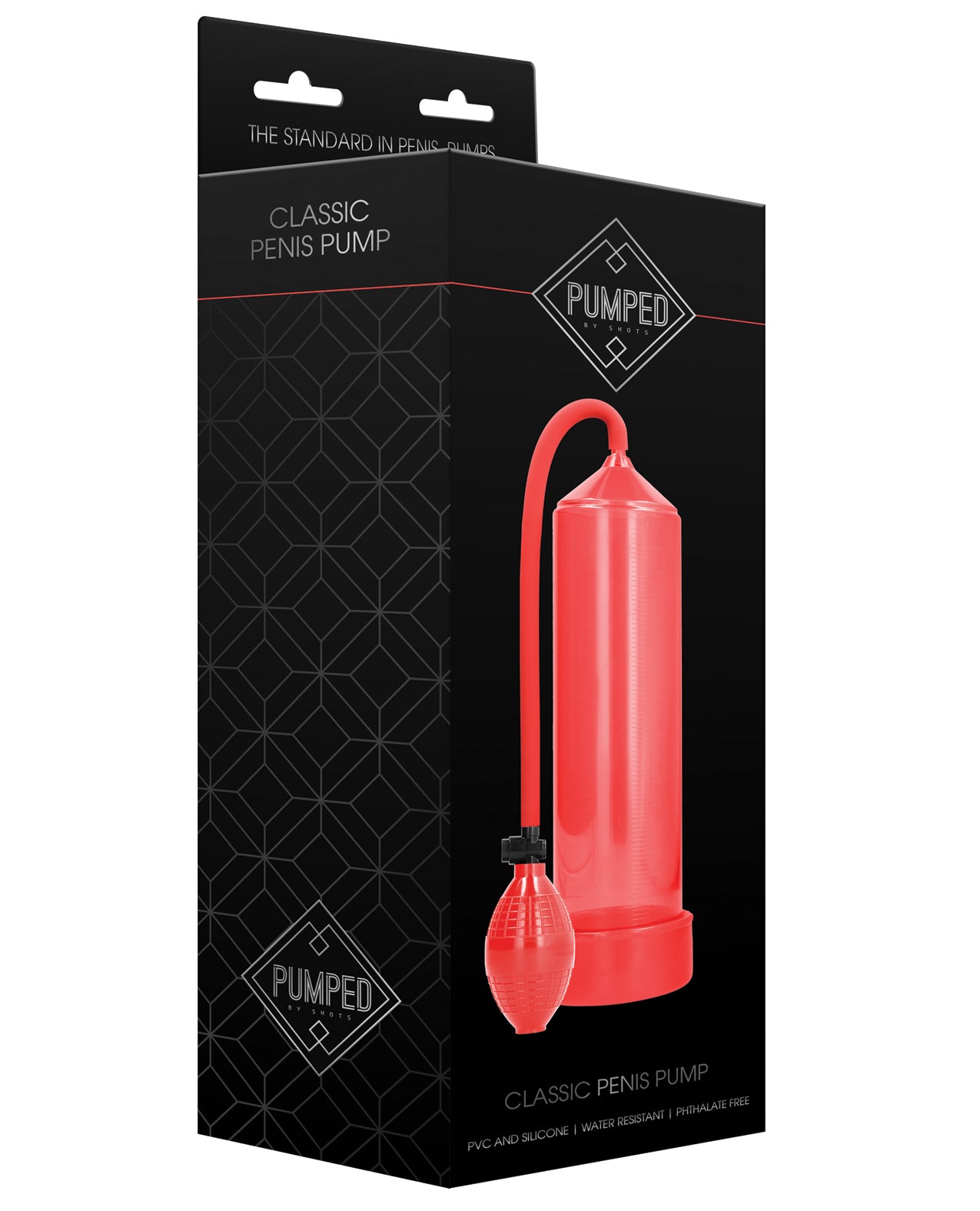 Pompa pentru penis Shots Pumped Classic - Roșu