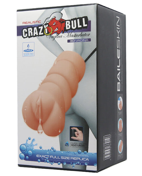 Crazy Bull No Lube Vagina Masturbator Sleeve - Elfenben