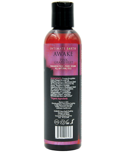 Óleo de Massagem Intimate Earth Awake - 120 ml Toranja Rosa