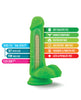 Cargue la imagen en el visor de la galería, Blush Neo Dual Density 6 Inch Neon Green Dildo With Realistic Feel
