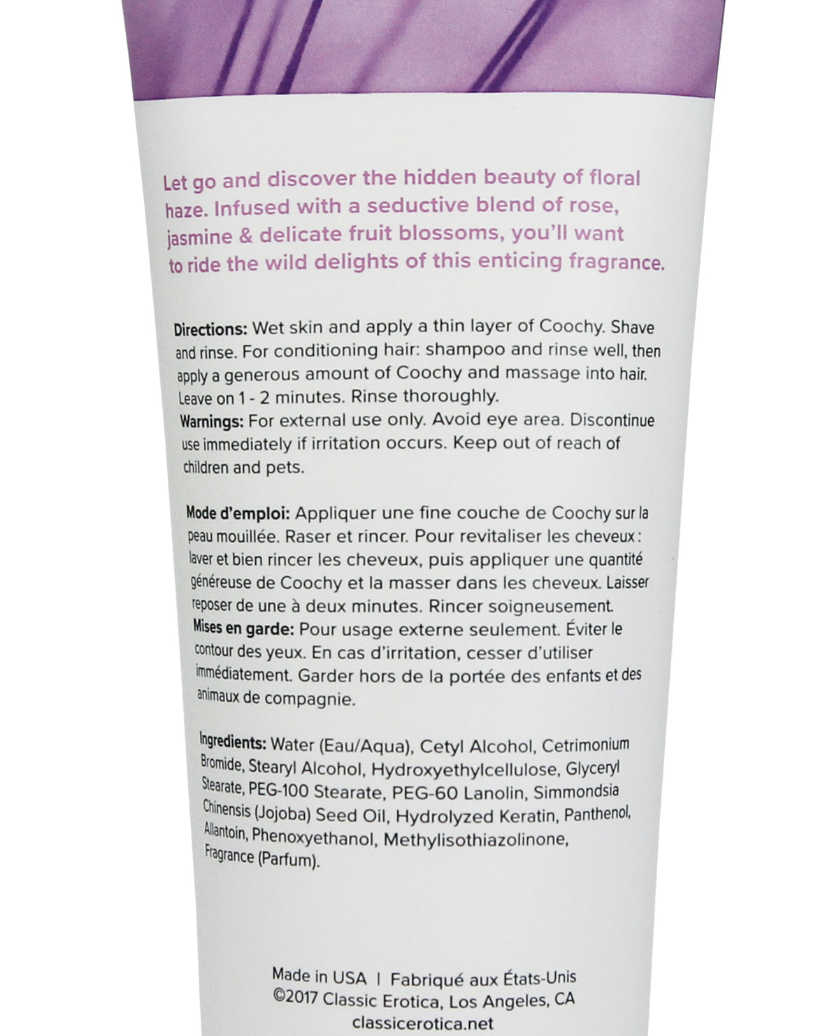 COOCHY Scheercrème - 7.2 oz Bloemige Nevel