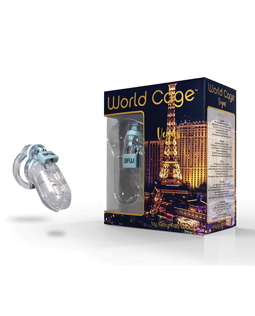 Kit de Castidade Masculina World Cage Vegas - Médio 85 mm x 38 mm