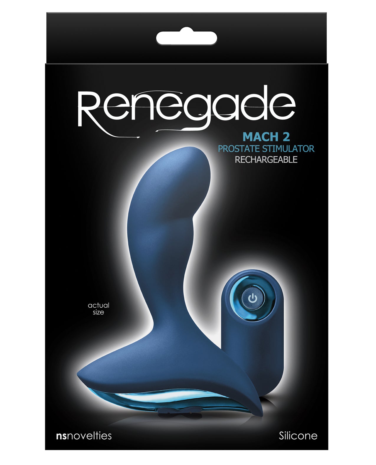 Renegade Mach II Prostate Stimulator With Remote Blue