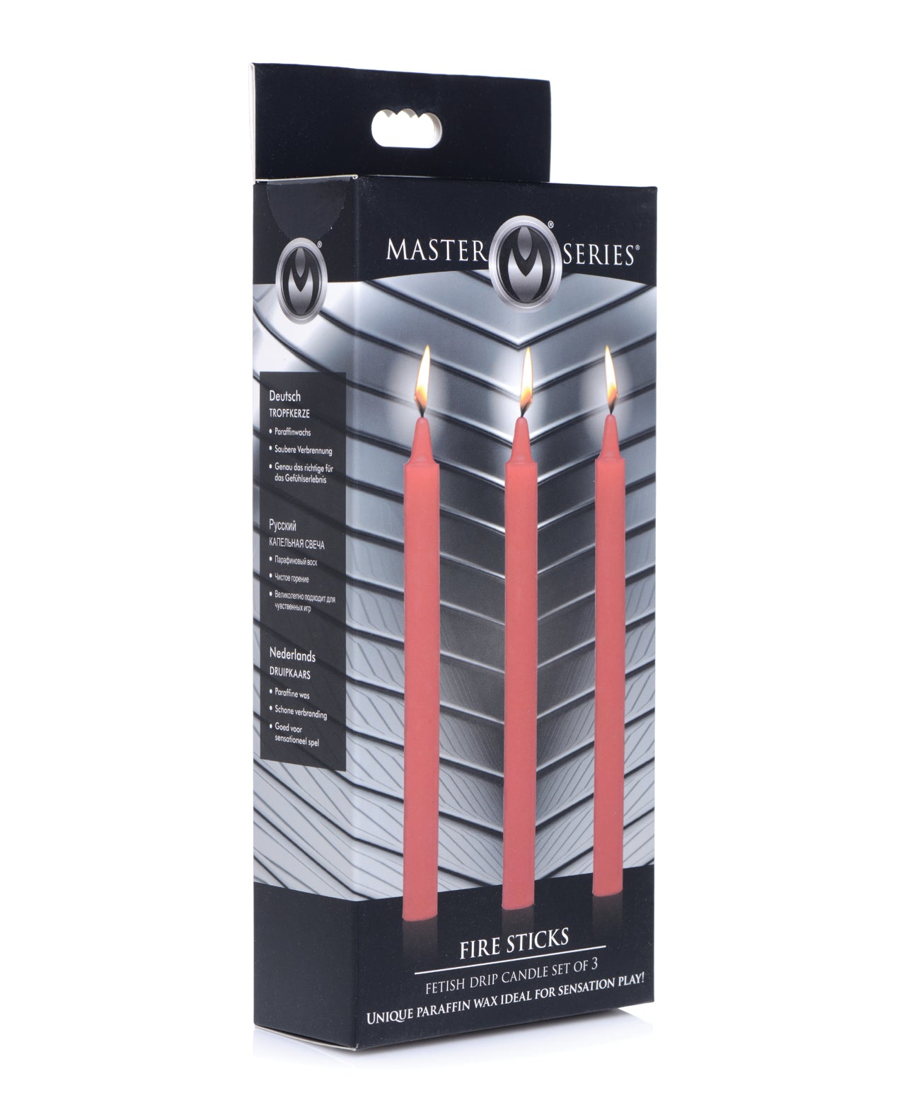 Master Series Bougies Goutte Fetish - Bâtons de Feu Lot de 3