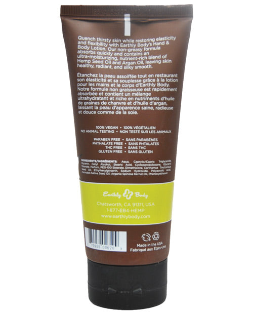 Earthly Body Käsien ja vartalon kosteusvoide - 7 oz putki Nag Champa