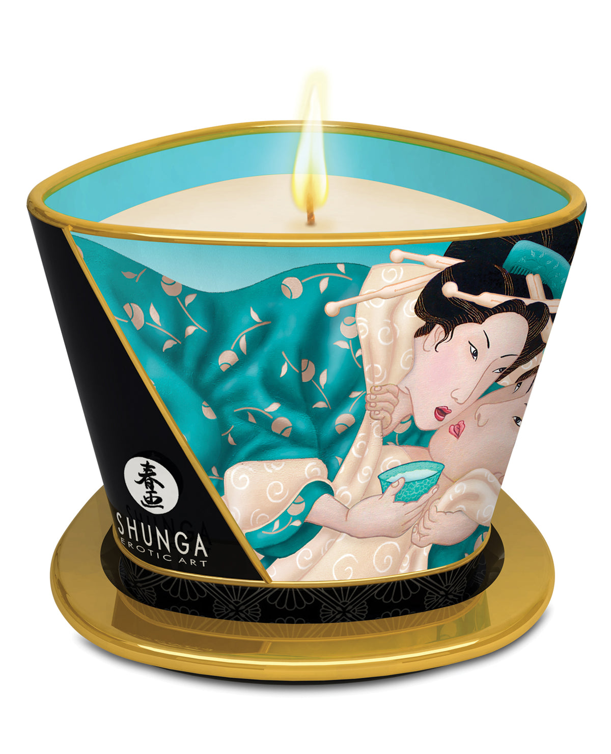 Bougie de massage Shunga - 5.7 oz Fleurs de l'île