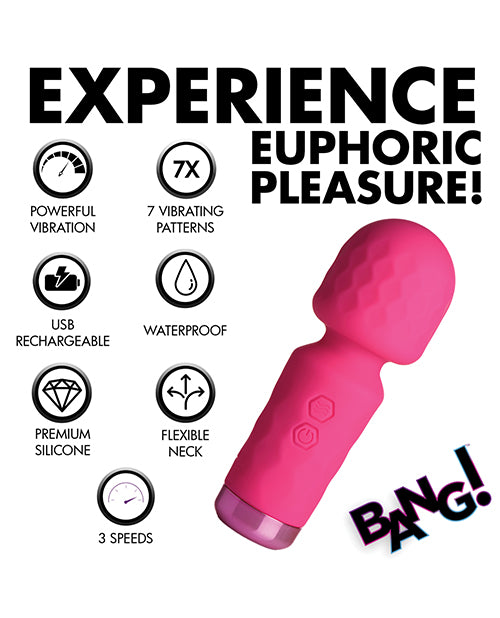 Bang! 10X Mini Silicone Wand - Pink
