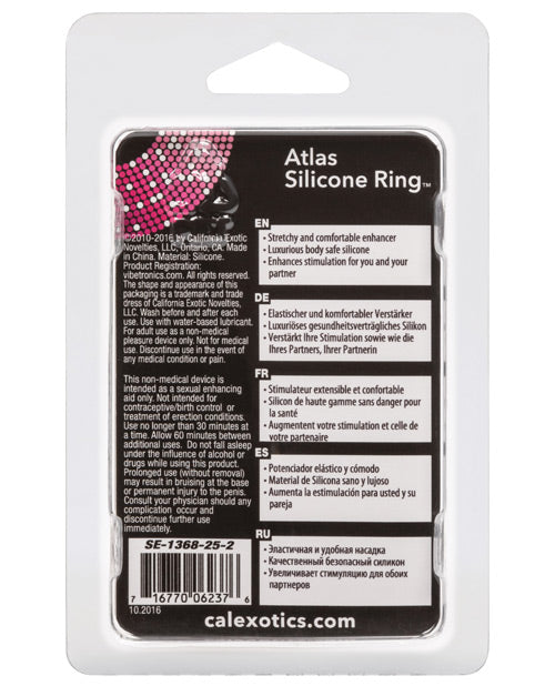 Adonis Atlas siliconen ring - zwart