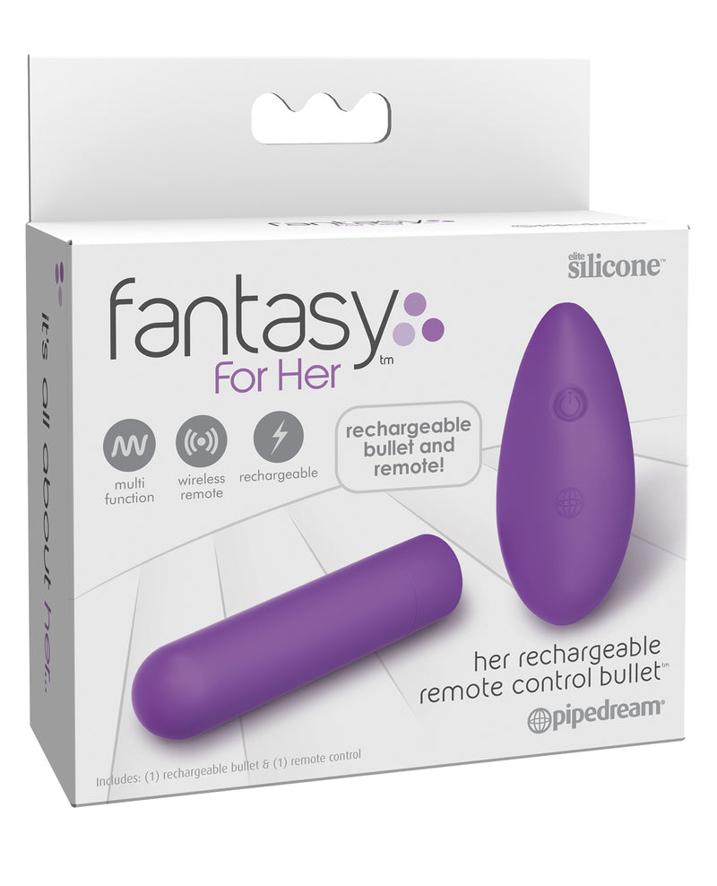 Load image into Gallery viewer, Fantasy for Her Rechargeable Remote Control Bullet - Purple
