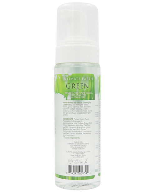 Intimate Earth schuimende speelgoedreiniger - 200 ml groene thee boomolie