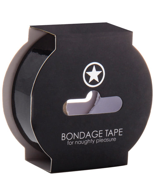 Shots Ouch Bondage Tape Black 20m Nonstick Safe For Naughty Play