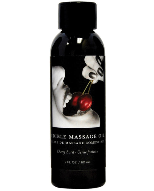Ulei de masaj comestibil Earthly Body - 2 oz Cireșe