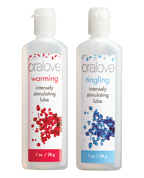 Oralove Delizioso Duo Lubrificante Aromatizzato - Riscaldante e Formicolante