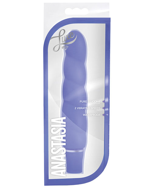 Blush Luxe Anastasia Silicone Vibrator Periwinkle