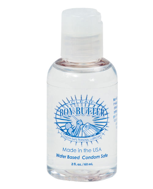 Boy Butter Clear Water Based Lubricant With Invisigel 2 Oz Silicone Alternative Hypoallergenic Latex Safe