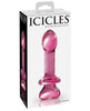 Load image into Gallery viewer, Icicles No. 82 Hand Blown Glass Butt Plug - Ribbed/Pink
