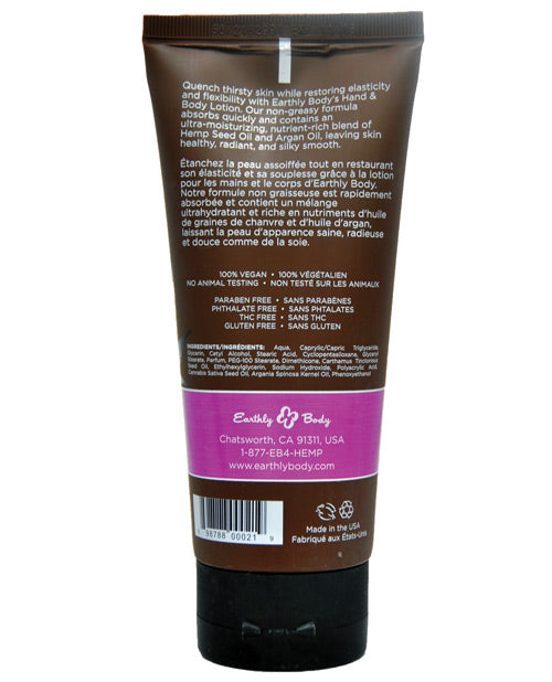 Earthly Body Hand- och kroppslotion - 7 oz tub Skinny Dip
