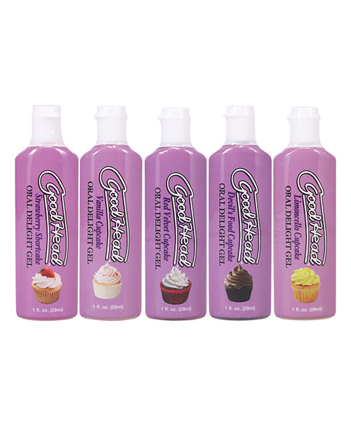 GoodHead Cupcake Oral Gel Assorted Flavors Five Pack