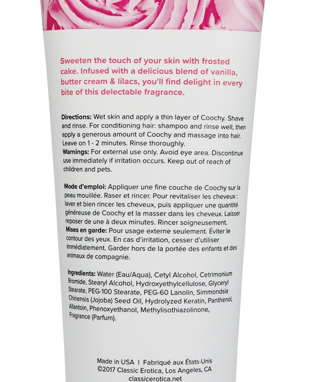 COOCHY Krem do golenia - 7.2 oz Frosted Cake