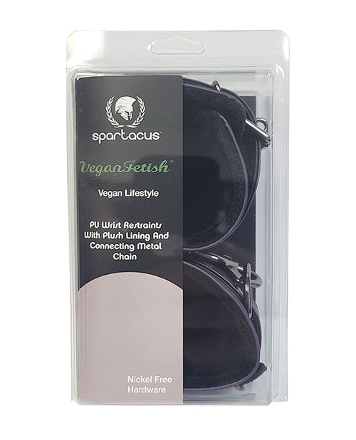 Load image into Gallery viewer, Spartacus Galaxy Legend Faux Leather Wrist Restraints - Purple
