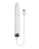 Cargue la imagen en el visor de la galería, Playboy Pleasure In the Twist Glass Vibrator - White

