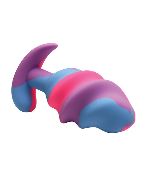 Creature Cocks - Unicorn Swirl Silicone Butt Plug - Large